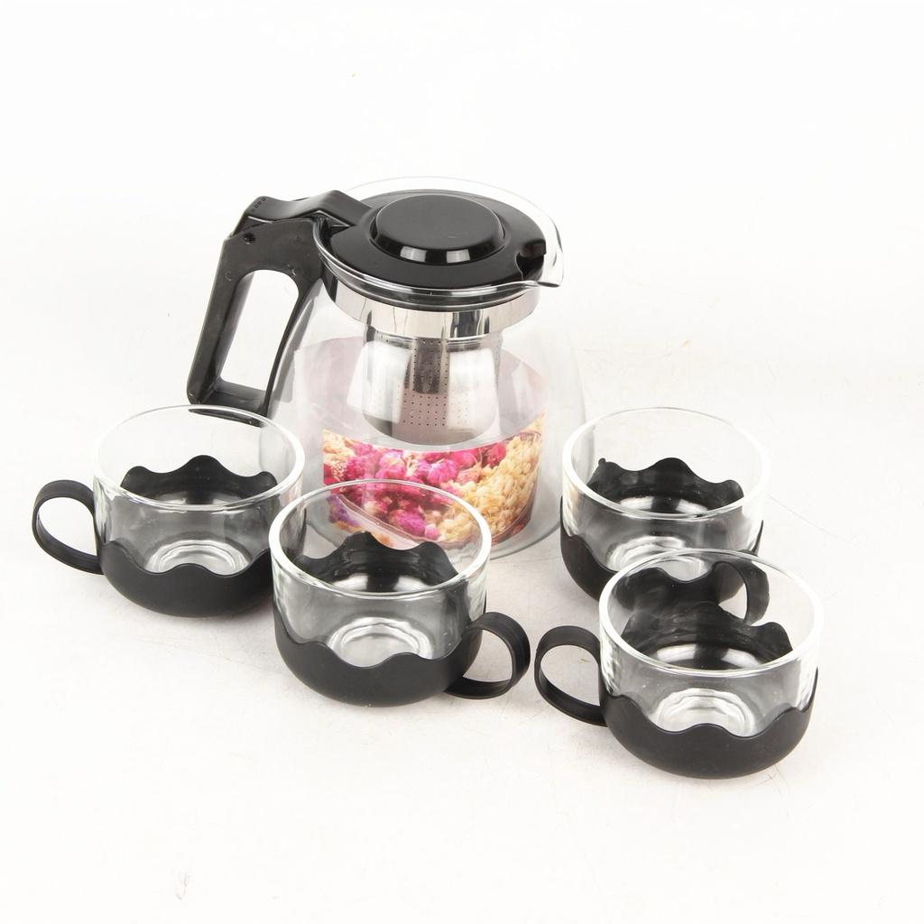 Service à thé en verre de style nouveau