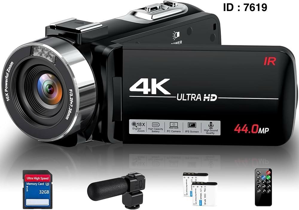 Caméscope vidéo 4K