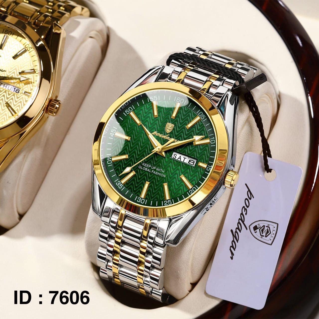 Montre avec cadran vert