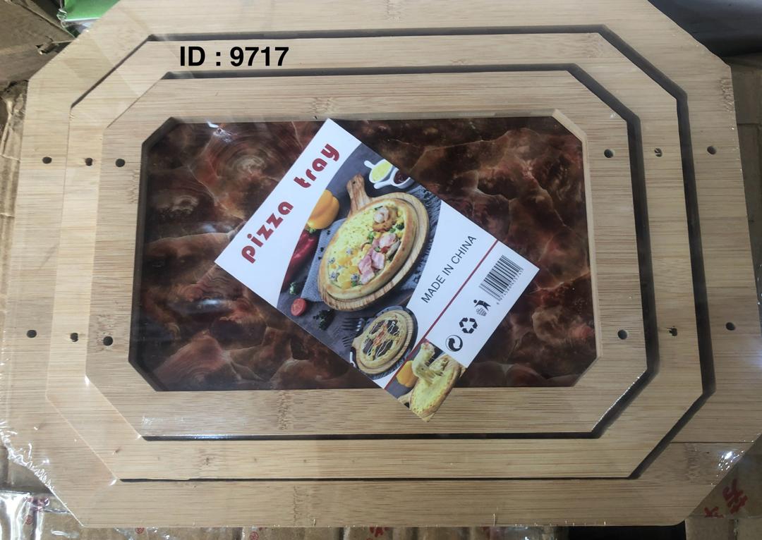 Ensemble de plateaux à pizza en bois