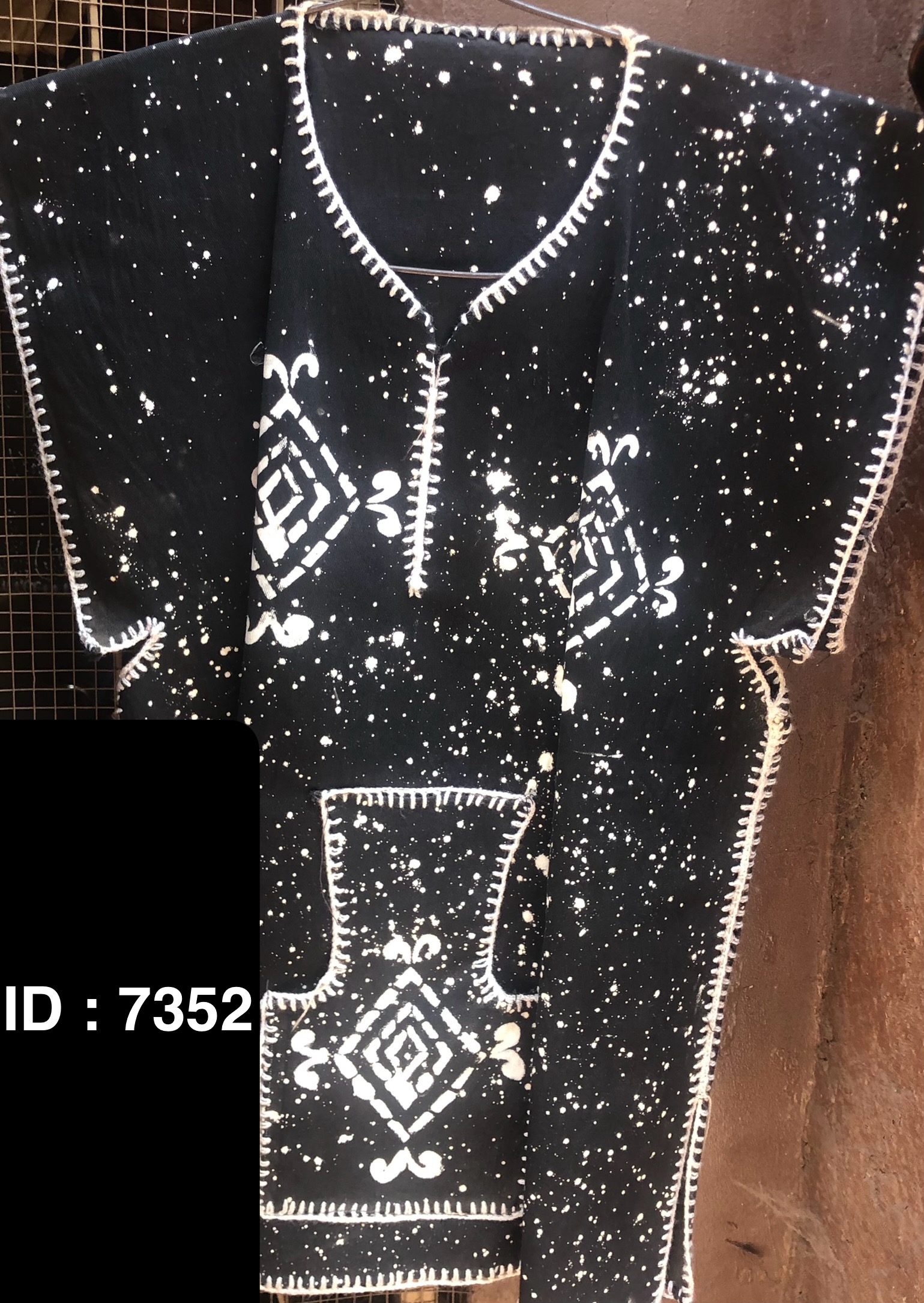 Manche courte Boubou bogolan