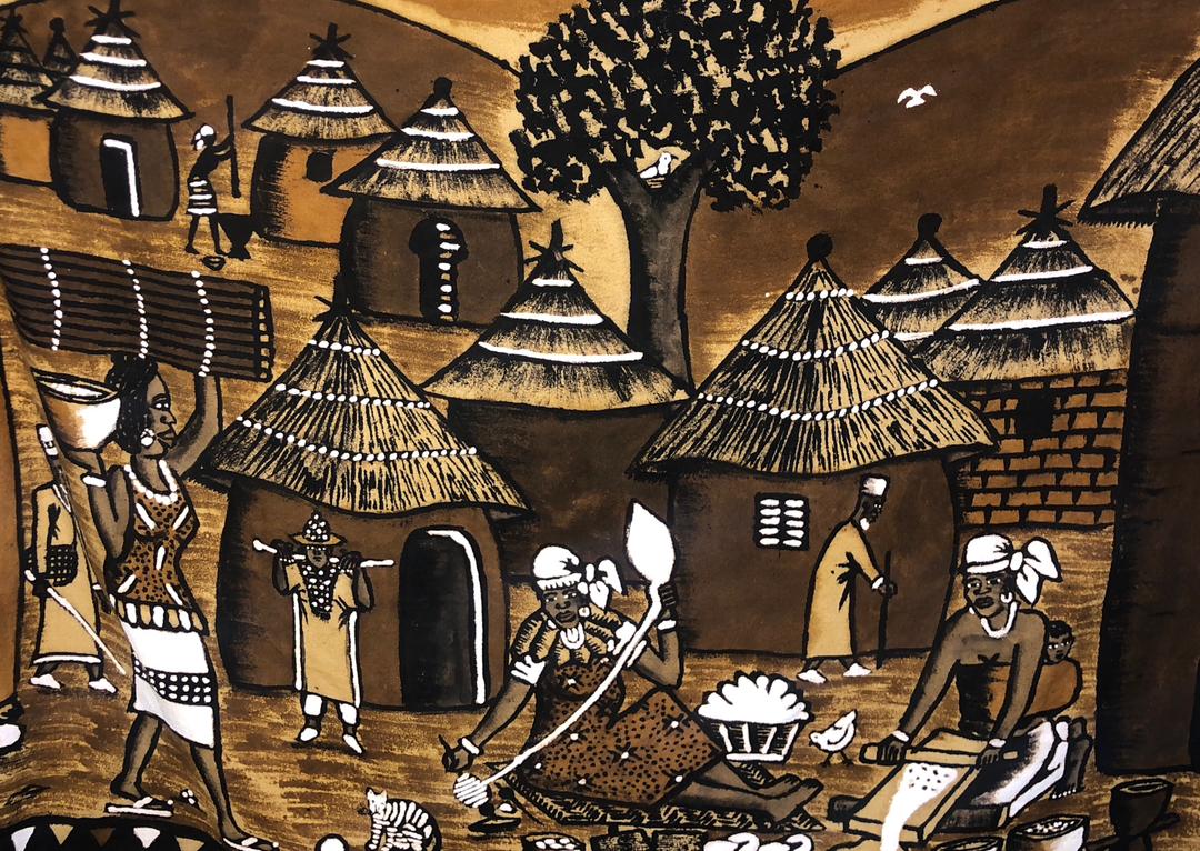 Tableau Bogolan tissu